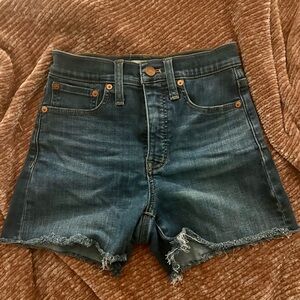 Madewell High Rise Tencel Denim Shorts